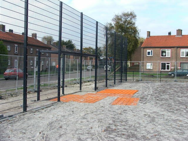 Cruyff Court in aanbouw