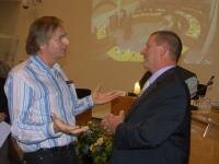 Wethouder Gerrit Piek en Harm ten Kate