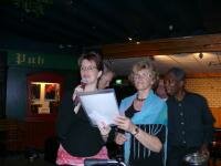 Presentatrie Marleen Ottens, organistoren Klarie Oosten en Ronald Esseboom