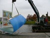 wethouder Alex Langius onthuld het bord