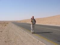 Jan Eggens in de Syrische woestijn