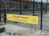 Cruyff Court in aanbouw
